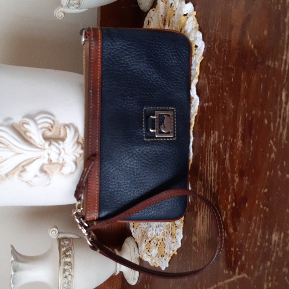 Dooney & Bourke Pebble Leather Wristlet Mini Bag